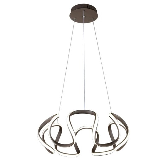 PENDENTE LED MISA 3000K 62W BIVOLT Ø55X25CM ALUMÍNIO MARROM | NORDECOR 2086 PENDENTE LED MISA 3000K 62W BIVOLT Ø55X25CM ALUMÍNIO MARROM | NORDECOR 2086