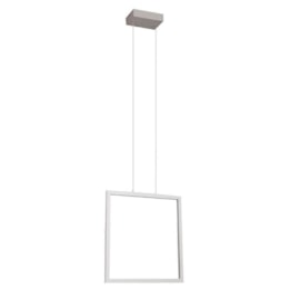 PENDENTE LED MONTAGGIO QUADRADO 2700K 35W BIVOLT 44,4X44,4CM METAL E ACRÍLICO BRANCO | +LUZ PE-102/35.27BF PENDENTE LED MONTAGGIO QUADRADO 2700K 35W BIVOLT 44,4X44,4CM METAL E ACRÍLICO BRANCO | +LUZ PE-102/35.27BF