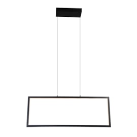 PENDENTE LED MONTAGGIO RETANGULAR 2700K 35W BIVOLT 84,5X30,8CM METAL E ACRÍLICO BRANCO | +LUZ PE-100/35.27PF