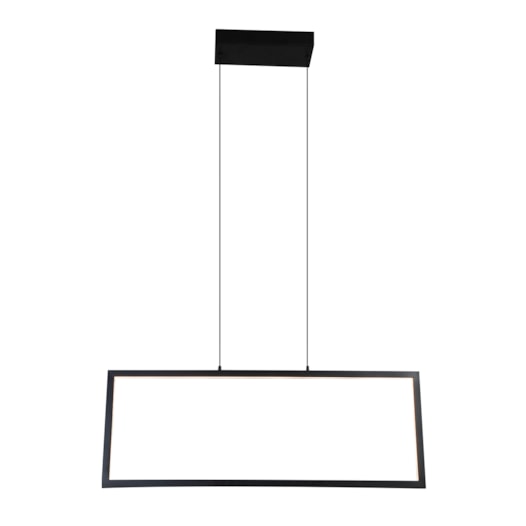 PENDENTE LED MONTAGGIO RETANGULAR 2700K 35W BIVOLT 84,5X30,8CM METAL E ACRÍLICO BRANCO | +LUZ PE-100/35.27PF