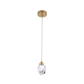PENDENTE LED MYA 3000K 3W BIVOLT Ø10X14CM VIDRO E ALUMÍNIO DOURADO | NORDECOR 2411 PENDENTE LED MYA 3000K 3W BIVOLT Ø10X14CM VIDRO E ALUMÍNIO DOURADO | NORDECOR 2411