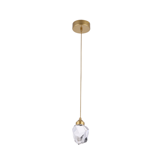 PENDENTE LED MYA 3000K 3W BIVOLT Ø10X14CM VIDRO E ALUMÍNIO DOURADO | NORDECOR 2411 PENDENTE LED MYA 3000K 3W BIVOLT Ø10X14CM VIDRO E ALUMÍNIO DOURADO | NORDECOR 2411