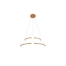 PENDENTE LED NÉBULA METAL E VIDRO DOURADO E BRANCO 80W 3000K | BELLA ILUMINAÇÃO DW005LG