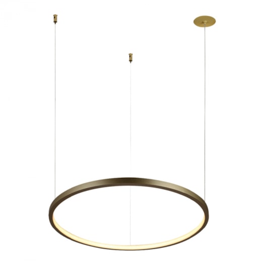 PENDENTE LED NUMA REDONDO 3000K 27W BIVOLT DOURADO | STUDIOLUCE PD1779DOAC003