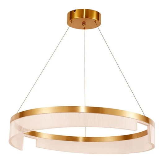 PENDENTE LED OBLIQUE REDONDO 3000K 40W BIVOLT Ø50X10CM ALUMÍNIO E ACRÍLICO DOURADO | USINA IMPORTS UI20335/50DR PENDENTE LED OBLIQUE REDONDO 3000K 40W BIVOLT Ø50X10CM ALUMÍNIO E ACRÍLICO DOURADO | USINA IMPORTS UI20335/50DR
