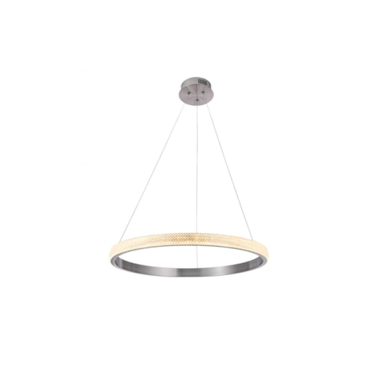 PENDENTE LED OCA ANEL REDONDO 3000K 32W BIVOLT Ø60X4CM METAL E ACRÍLICO NÍQUEL E TRANSPARENTE | BELLA ILUMINAÇÃO GD001NK PENDENTE LED OCA ANEL REDONDO 3000K 32W BIVOLT Ø60X4CM METAL E ACRÍLICO NÍQUEL E TRANSPARENTE | BELLA ILUMINAÇÃO GD001NK