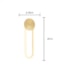 PENDENTE LED OLSON ACRÍLICO METAL E MADEIRA 13W 3000K | HEVVY 1072 SL-5912S/W1 BRASS