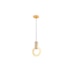 PENDENTE LED OLSON ACRÍLICO METAL E MADEIRA 6W 3000K | HEVVY 1073 SL-5911S/H1
