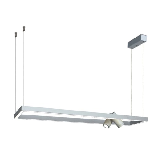 PENDENTE LED ONLY RETANGULAR 3000K 34W BIVOLT 8X80X20CM ALUMÍNIO | SPOTLINE 830 3000K PENDENTE LED ONLY RETANGULAR 3000K 34W BIVOLT 8X80X20CM ALUMÍNIO | SPOTLINE 830 3000K