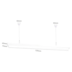 PENDENTE LED OTAN 3000K 24W BIVOLT 4X120X7CM METAL BRANCO | NORDECOR 2261