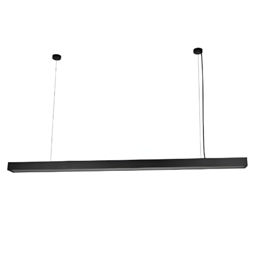 PENDENTE LED OTAN RETANGULAR 4000K 24W BIVOLT 4X120X7CM METAL PRETO | NORDECOR 2643 PENDENTE LED OTAN RETANGULAR 4000K 24W BIVOLT 4X120X7CM METAL PRETO | NORDECOR 2643
