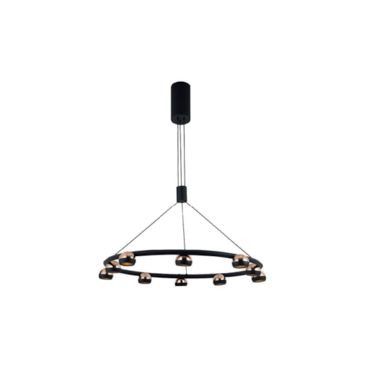 PENDENTE LED OTO METAL PRETO E DOURADO 50W 3000K | BELLA ILUMINAÇÃO KW005 PENDENTE LED OTO METAL PRETO E DOURADO 50W 3000K | BELLA ILUMINAÇÃO KW005