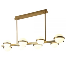 PENDENTE LED PALLINA RETANGULAR 3000K 28W BIVOLT Ø100CM METAL BRONZE| +LUZ PE-144/28.100BRO PENDENTE LED PALLINA RETANGULAR 3000K 28W BIVOLT Ø100CM METAL BRONZE| +LUZ PE-144/28.100BRO