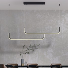 PENDENTE LED RACKER 3000K 30W BIVOLT Ø120CM METAL PRETO | +LUZ PE-170/30.120PF PENDENTE LED RACKER 3000K 30W BIVOLT Ø120CM METAL PRETO | +LUZ PE-170/30.120PF