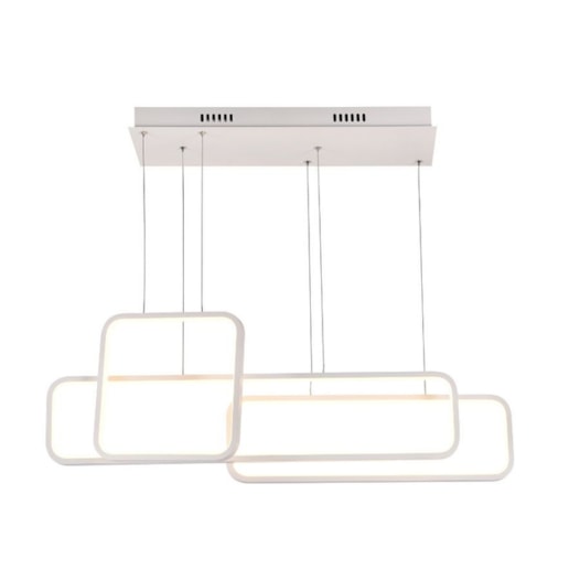 PENDENTE LED RECTO RETANGULAR 70W 3000K 77X32CM ALUMÍNIO BRANCO | STUDIOLUCE WHITE QPD1446BR PENDENTE LED RECTO RETANGULAR 70W 3000K 77X32CM ALUMÍNIO BRANCO | STUDIOLUCE WHITE QPD1446BR