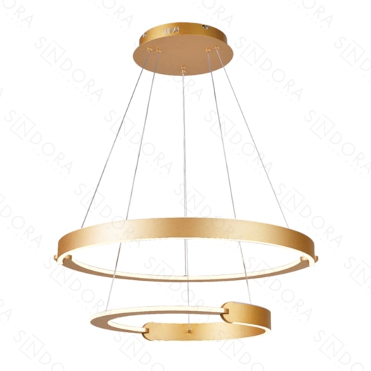 PENDENTE LED REDONDO 3000K 126W BIVOLT Ø60CM METAL DOURADO | SINDORA ILUMINAÇÃO DCD03086 PENDENTE LED REDONDO 3000K 126W BIVOLT Ø60CM METAL DOURADO | SINDORA ILUMINAÇÃO DCD03086