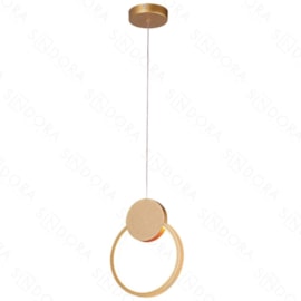 PENDENTE LED REDONDO 3000K 12W BIVOLT Ø20X26CM METAL DOURADO | SINDORA ILUMINAÇÃO DCD03095 PENDENTE LED REDONDO 3000K 12W BIVOLT Ø20X26CM METAL DOURADO | SINDORA ILUMINAÇÃO DCD03095