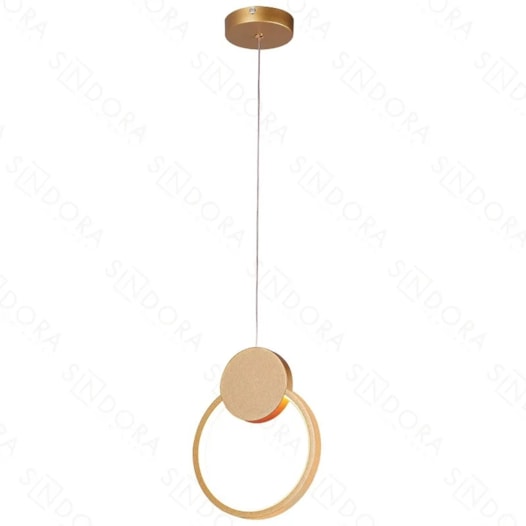 PENDENTE LED REDONDO 3000K 12W BIVOLT Ø20X26CM METAL DOURADO | SINDORA ILUMINAÇÃO DCD03095 PENDENTE LED REDONDO 3000K 12W BIVOLT Ø20X26CM METAL DOURADO | SINDORA ILUMINAÇÃO DCD03095