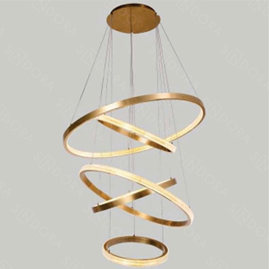 PENDENTE LED REDONDO 3000K 140W BIVOLT Ø100CM METAL DOURADO | SINDORA ILUMINAÇÃO DCD02820 PENDENTE LED REDONDO 3000K 140W BIVOLT Ø100CM METAL DOURADO | SINDORA ILUMINAÇÃO DCD02820