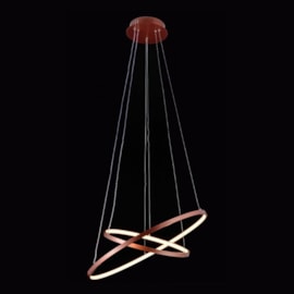 PENDENTE LED REDONDO DUPLO 3000K 45W BIVOLT Ø60CM METAL E SILICONE ROSÊ | SINDORA ILUMINAÇÃO DCD015003 PENDENTE LED REDONDO DUPLO 3000K 45W BIVOLT Ø60CM METAL E SILICONE ROSÊ | SINDORA ILUMINAÇÃO DCD015003