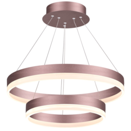 PENDENTE LED REDONDO DUPLO 3000K 90W BIVOLT Ø60CM ALUMÍNIO E ACRÍLICO MARROM | SINDORA ILUMINAÇÃO DCD01144 PENDENTE LED REDONDO DUPLO 3000K 90W BIVOLT Ø60CM ALUMÍNIO E ACRÍLICO MARROM | SINDORA ILUMINAÇÃO DCD01144