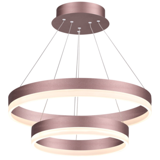 PENDENTE LED REDONDO DUPLO 3000K 90W BIVOLT Ø60CM ALUMÍNIO E ACRÍLICO MARROM | SINDORA ILUMINAÇÃO DCD01144 PENDENTE LED REDONDO DUPLO 3000K 90W BIVOLT Ø60CM ALUMÍNIO E ACRÍLICO MARROM | SINDORA ILUMINAÇÃO DCD01144