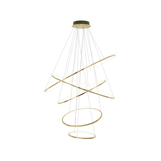 PENDENTE LED REDONDO QUÍNTUPLO 3000K 123W BIVOLT Ø120CM INOX E SILICONE CHAMPANHE | SINDORA ILUMINAÇÃO DCD01256 PENDENTE LED REDONDO QUÍNTUPLO 3000K 123W BIVOLT Ø120CM INOX E SILICONE CHAMPANHE | SINDORA ILUMINAÇÃO DCD01256