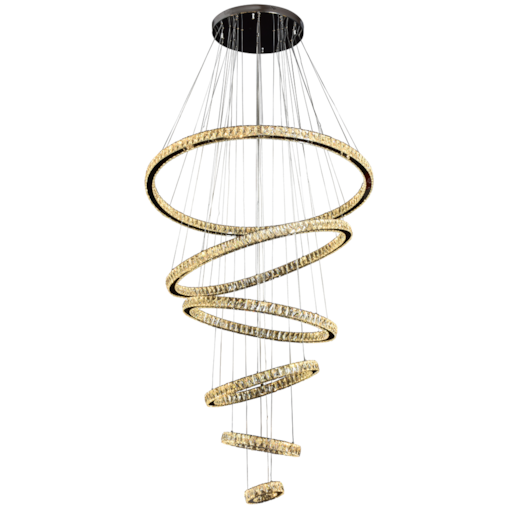 PENDENTE LED REDONDO SÊXTUPLO 3000K 165W BIVOLT Ø120CM CRISTAL E METAL CROMADO E TRANSPARENTE | SINDORA ILUMINAÇÃO DCD00701 PENDENTE LED REDONDO SÊXTUPLO 3000K 165W BIVOLT Ø120CM CRISTAL E METAL CROMADO E TRANSPARENTE | SINDORA ILUMINAÇÃO DCD00701