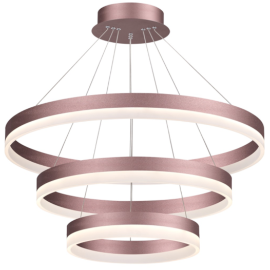 PENDENTE LED REDONDO TRIPLO 3000K 110W BIVOLT Ø80CM ALUMÍNIO E ACRÍLICO MARROM | SINDORA ILUMINAÇÃO DCD01145 PENDENTE LED REDONDO TRIPLO 3000K 110W BIVOLT Ø80CM ALUMÍNIO E ACRÍLICO MARROM | SINDORA ILUMINAÇÃO DCD01145