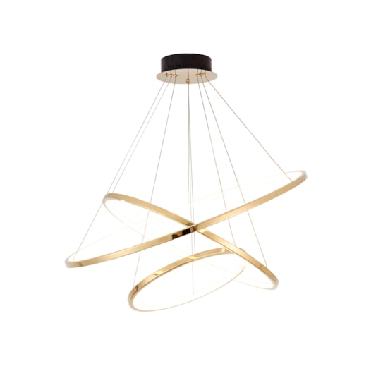 PENDENTE LED REDONDO TRIPLO 3000K 55W BIVOLT Ø80CM INOX E SILICONE CHAMPANHE | SINDORA ILUMINAÇÃO DCD01254 PENDENTE LED REDONDO TRIPLO 3000K 55W BIVOLT Ø80CM INOX E SILICONE CHAMPANHE | SINDORA ILUMINAÇÃO DCD01254