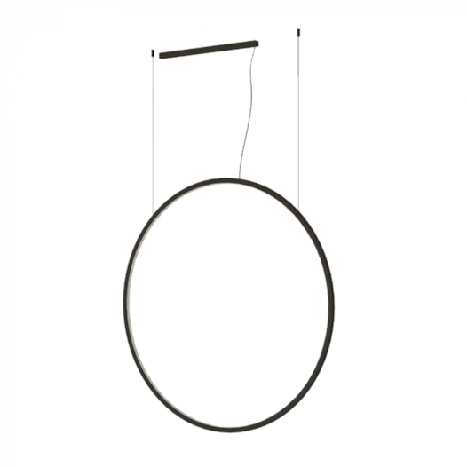 PENDENTE LED RING MOON REDONDO LUZ INTERNA 3000K 56W BIVOLT Ø100CM | BELLA ITALIA PE16802