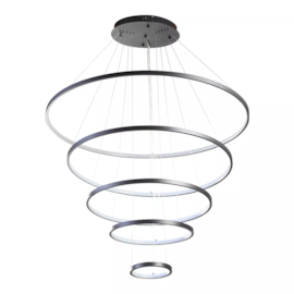 PENDENTE LED RING REDONDO 3000K 135W BIVOLT Ø100CM ALUMÍNIO PRETO | SL ILUMINAÇÃO 2000/20/40/60/80/100-274 PENDENTE LED RING REDONDO 3000K 135W BIVOLT Ø100CM ALUMÍNIO PRETO | SL ILUMINAÇÃO 2000/20/40/60/80/100-274