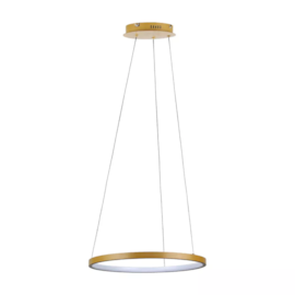 PENDENTE LED RING REDONDO 3000K 24W BIVOLT Ø40X2CM ALUMÍNIO E ABS DOURADO FOSCO | SL ILUMINAÇÃO 2000/40-49 PENDENTE LED RING REDONDO 3000K 24W BIVOLT Ø40X2CM ALUMÍNIO E ABS DOURADO FOSCO | SL ILUMINAÇÃO 2000/40-49