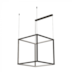 PENDENTE LED RISK CUBO QUADRADO 3000K 140,4W BIVOLT 70X70X70CM | BELLA ITALIA PE14102