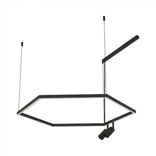 PENDENTE LED RISK HEXAGONAL 3000K 40W BIVOLT MINI DICRÓICA Ø80CM | BELLA ITALIA PE14604 PENDENTE LED RISK HEXAGONAL 3000K 40W BIVOLT MINI DICRÓICA Ø80CM | BELLA ITALIA PE14604