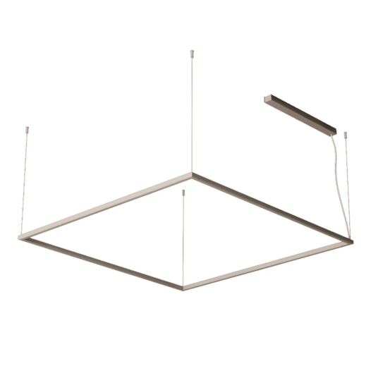 PENDENTE LED RISK RETRATO RETANGULAR 3000K 54W BIVOLT 75X75CM | BELLA ITALIA PE14310