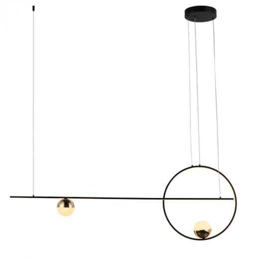 PENDENTE LED RITZ 3000K 36W BIVOLT PRETO E DOURADO | STUDIOLUCE PD1679 PENDENTE LED RITZ 3000K 36W BIVOLT PRETO E DOURADO | STUDIOLUCE PD1679