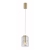 PENDENTE LED ROZ 3000K 10W BIVOLT Ø9,8X16CM ALUMÍNIO E VIDRO DOURADO FOSCO | NORDECOR 2698 PENDENTE LED ROZ 3000K 10W BIVOLT Ø9,8X16CM ALUMÍNIO E VIDRO DOURADO FOSCO | NORDECOR 2698