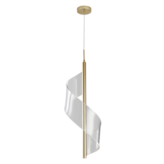 PENDENTE LED RUBAN 1MOD. 9W 3000K DOURADO FOSCO | NORDECOR 2484