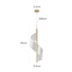 PENDENTE LED RUBAN 1MOD. 9W 3000K DOURADO FOSCO | NORDECOR 2484