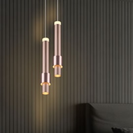 PENDENTE LED SAFIRA CILÍNDRICO 3000K 6W BIVOLT Ø6CM ALUMÍNIO MARROM | +LUZ PE-125/6.35MF PENDENTE LED SAFIRA CILÍNDRICO 3000K 6W BIVOLT Ø6CM ALUMÍNIO MARROM | +LUZ PE-125/6.35MF