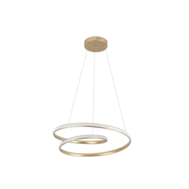 PENDENTE LED SAMA 3000K 45W BIVOLT Ø55X30CM ALUMÍNIO DOURADO - NORDECOR 2162