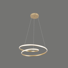 PENDENTE LED SAMA 3000K 45W BIVOLT Ø55X30CM ALUMÍNIO DOURADO - NORDECOR 2162 PENDENTE LED SAMA 3000K 45W BIVOLT Ø55X30CM ALUMÍNIO DOURADO - NORDECOR 2162