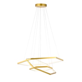 PENDENTE LED SAMMY 3000K 108W BIVOLT Ø80CM ALUMÍNIO DOURADO | SKYLIGHT SKY-4008DO PENDENTE LED SAMMY 3000K 108W BIVOLT Ø80CM ALUMÍNIO DOURADO | SKYLIGHT SKY-4008DO