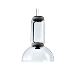 PENDENTE LED SATELI 3000K 17W 40X53CM BIVOLT VIDRO E ALUMÍNIO TRANSPARENTE E PRETO | BELLA ILUMINAÇÃO SAT1PD01TR10 PENDENTE LED SATELI 3000K 17W 40X53CM BIVOLT VIDRO E ALUMÍNIO TRANSPARENTE E PRETO | BELLA ILUMINAÇÃO SAT1PD01TR10