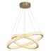 PENDENTE LED SATURNO ANEL DUPLO 3000K 69W BIVOLT Ø65CM METAL E ACRÍLICO DOURADO | SKYLIGHT SKY-3056 PENDENTE LED SATURNO ANEL DUPLO 3000K 69W BIVOLT Ø65CM METAL E ACRÍLICO DOURADO | SKYLIGHT SKY-3056