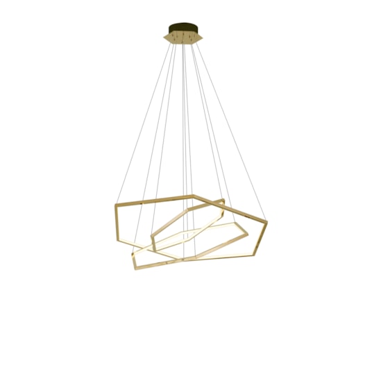 PENDENTE LED SEXTAVADO TRIPLO 3000K 68W BIVOLT Ø91CM INOX E SILICONE CHAMPANHE | SINDORA ILUMINAÇÃO DCD01260 PENDENTE LED SEXTAVADO TRIPLO 3000K 68W BIVOLT Ø91CM INOX E SILICONE CHAMPANHE | SINDORA ILUMINAÇÃO DCD01260