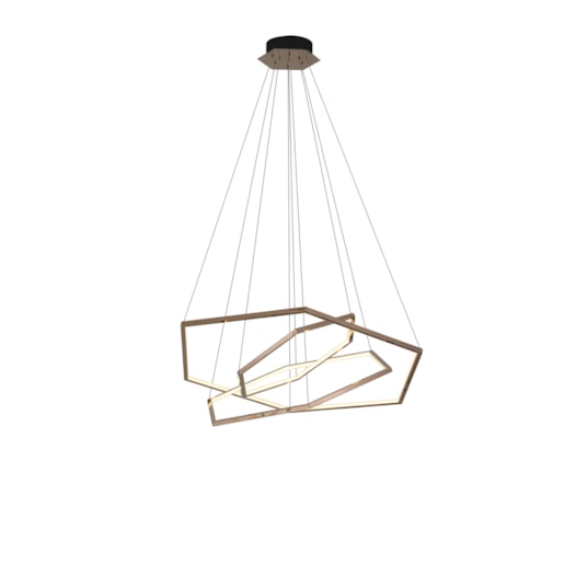 PENDENTE LED SEXTAVADO TRIPLO 3000K 68W BIVOLT Ø91CM INOX E SILICONE ROSÊ | SINDORA ILUMINAÇÃO DCD01261 PENDENTE LED SEXTAVADO TRIPLO 3000K 68W BIVOLT Ø91CM INOX E SILICONE ROSÊ | SINDORA ILUMINAÇÃO DCD01261