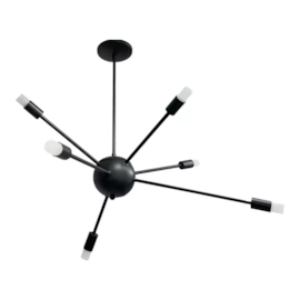 PENDENTE LED SIDERAL 3000K 30W 110V Ø73X62CM ALUMÍNIO E ACRÍLICO | USINA 19720/6LED3-110