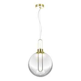 PENDENTE LED SYRUS 3000K 3W BIVOLT Ø30X30CM VIDRO E AÇO OURO ROSE | +LUZ PE-053/3.30OR PENDENTE LED SYRUS 3000K 3W BIVOLT Ø30X30CM VIDRO E AÇO OURO ROSE | +LUZ PE-053/3.30OR